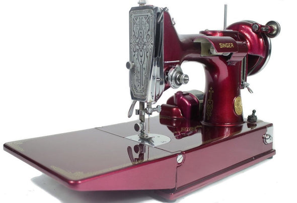 Singer 221 Featherweight Sewing Machine Custom Painted Color of choice (Candy Red)